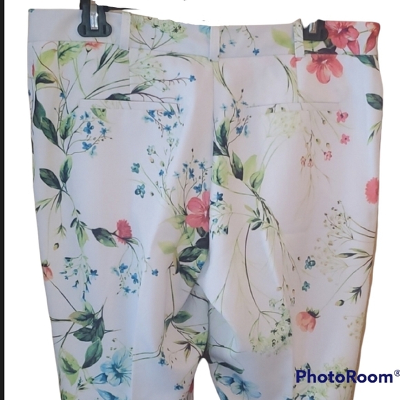 Worthington White Floral Pants - Picture 6 of 9
